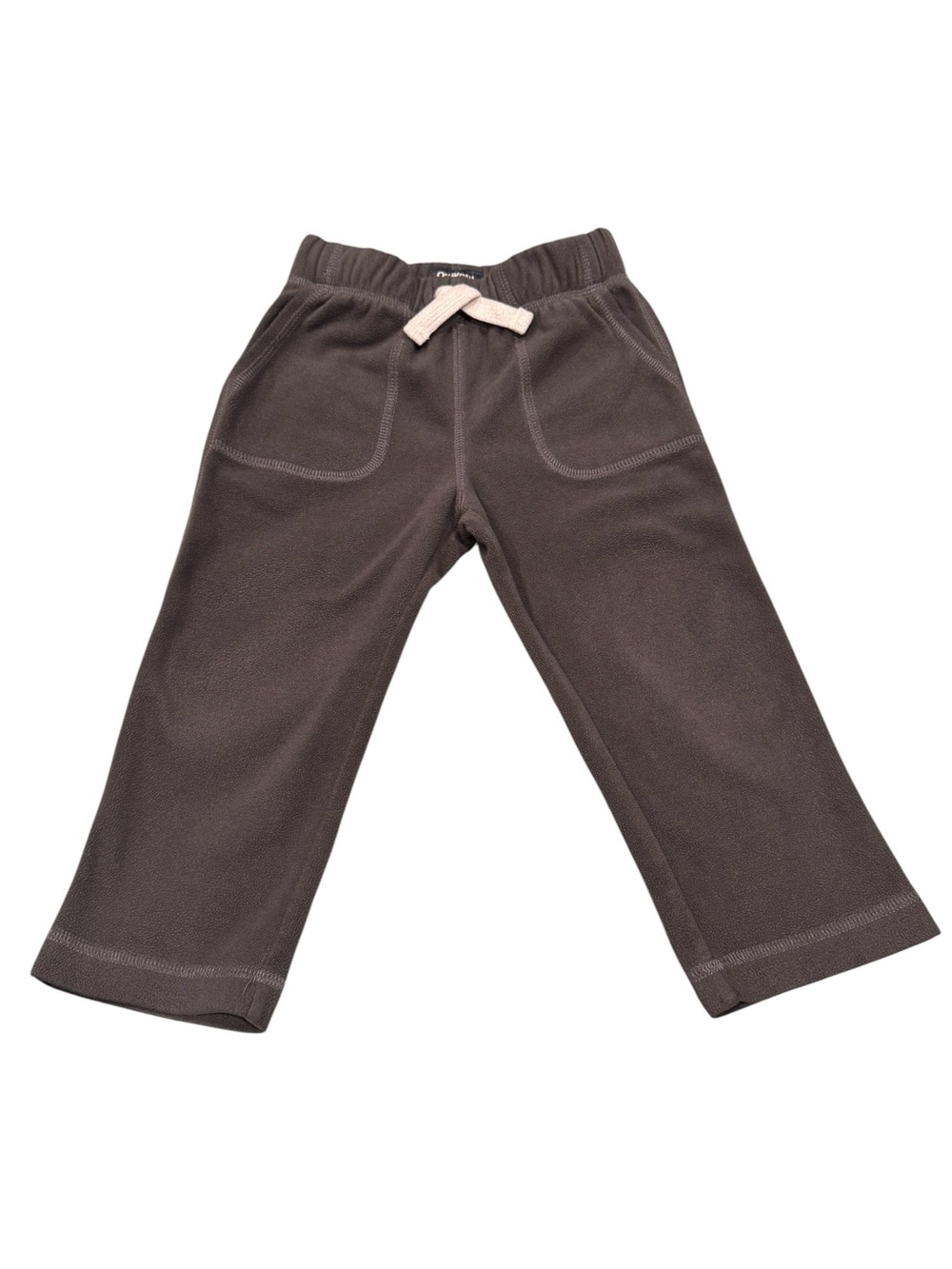Osh Kosh B’gosh Charcoal Gray Fleece Sweatpants with Drawstring